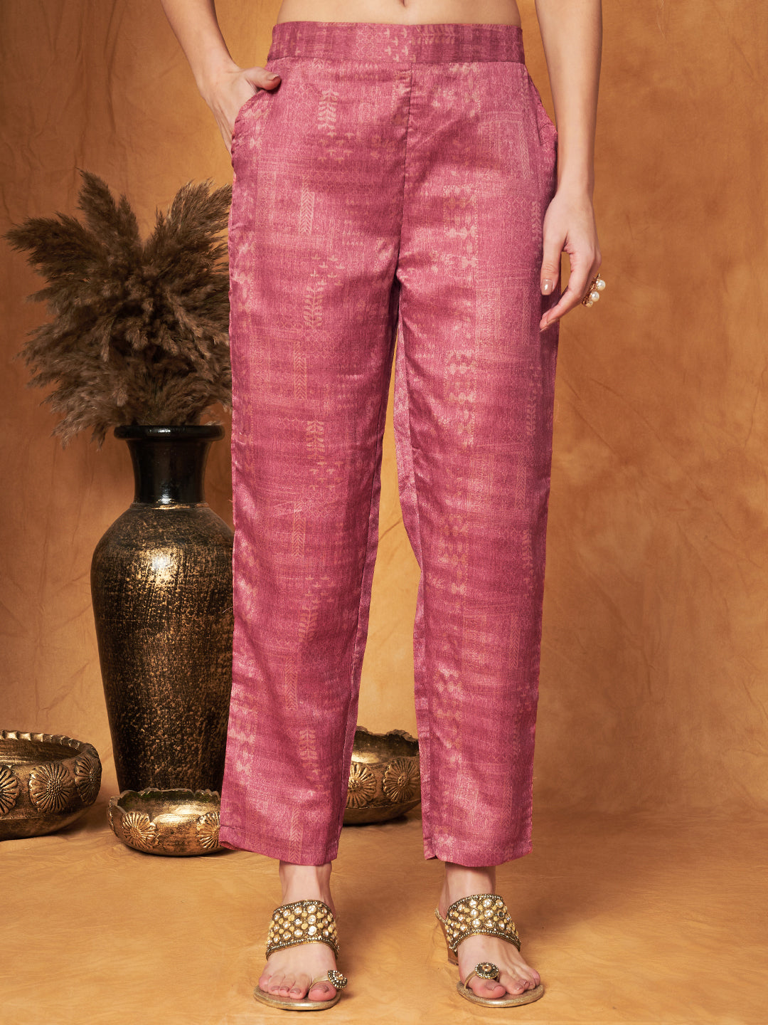 Embroidered Kurta with Pant & Dupatta Set