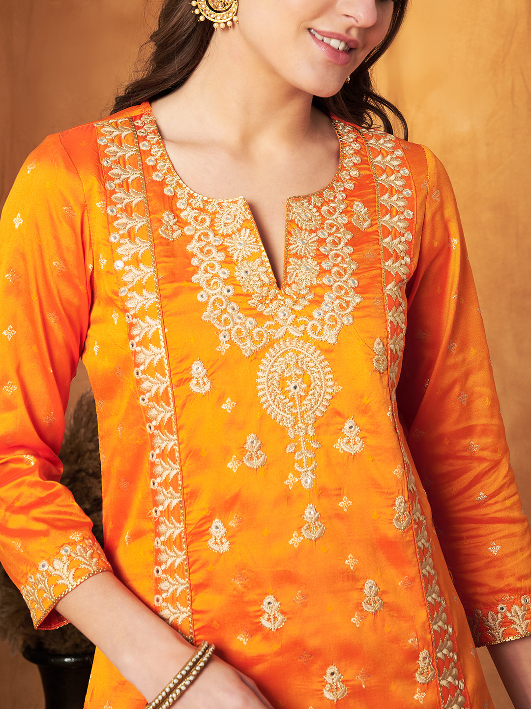 Elegant Kurta with Pant & Dupatta Set