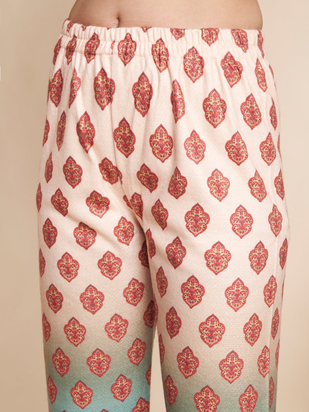 Winter Printed Kurta With Pant