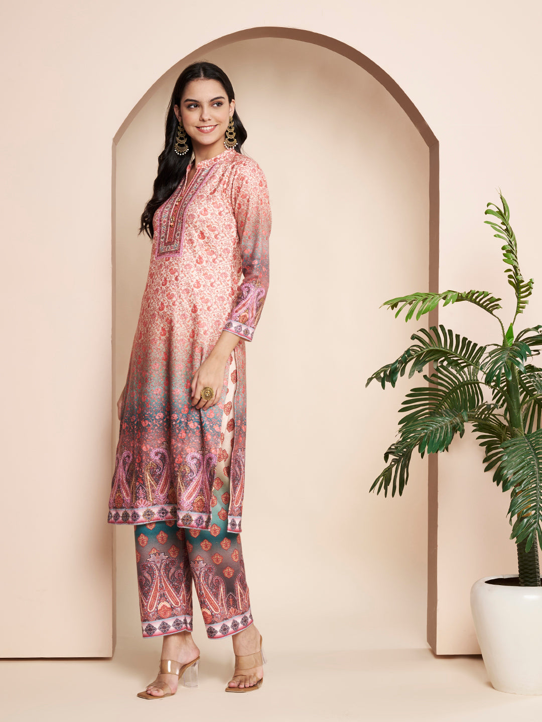 Winter Printed Kurta With Pant