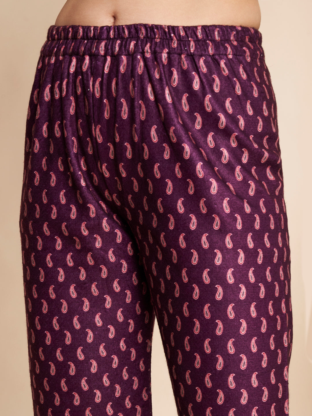 Winter Kurta Printed Handwork With Pant
