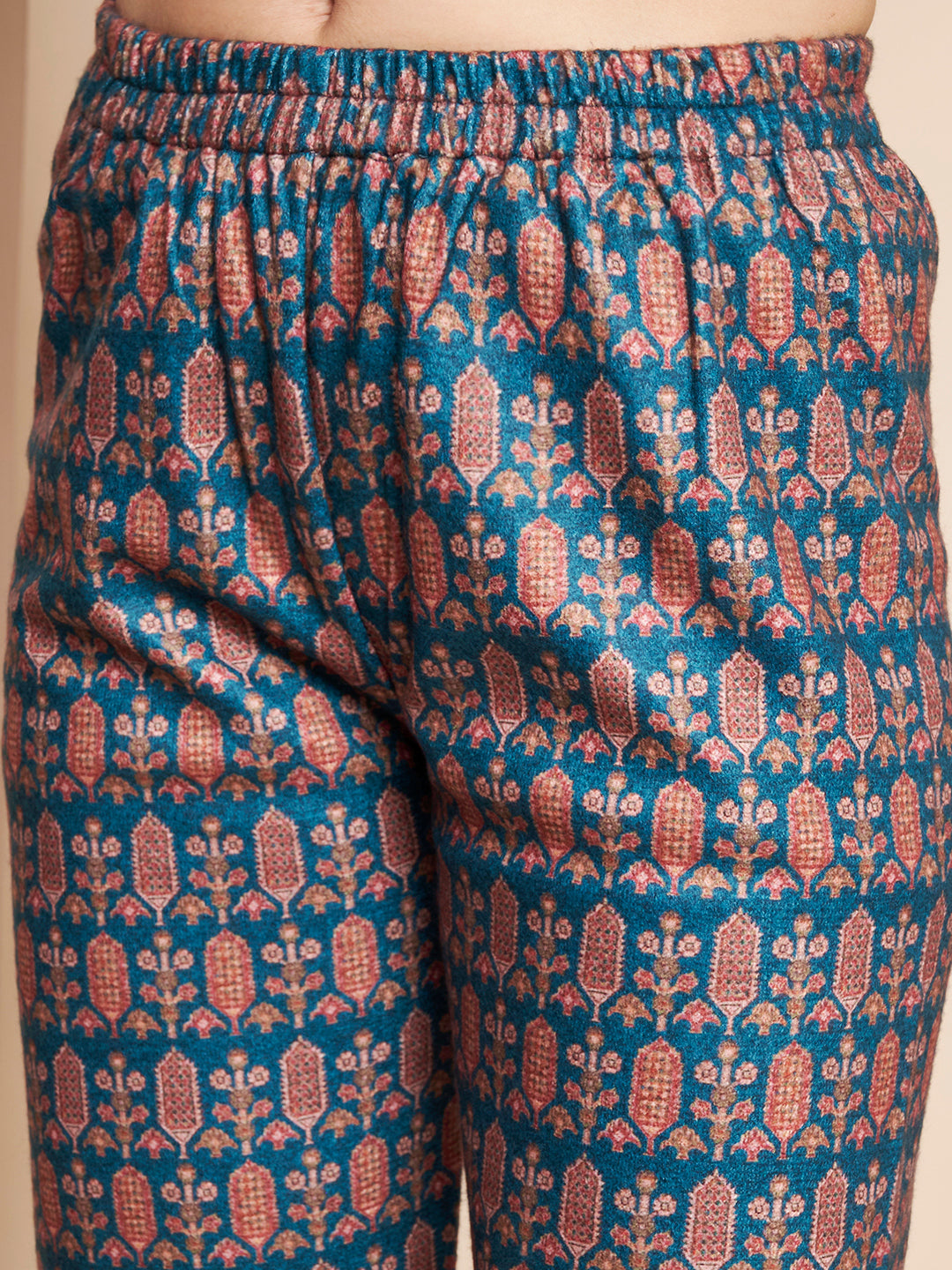 Winter Printed Kurta With Pant