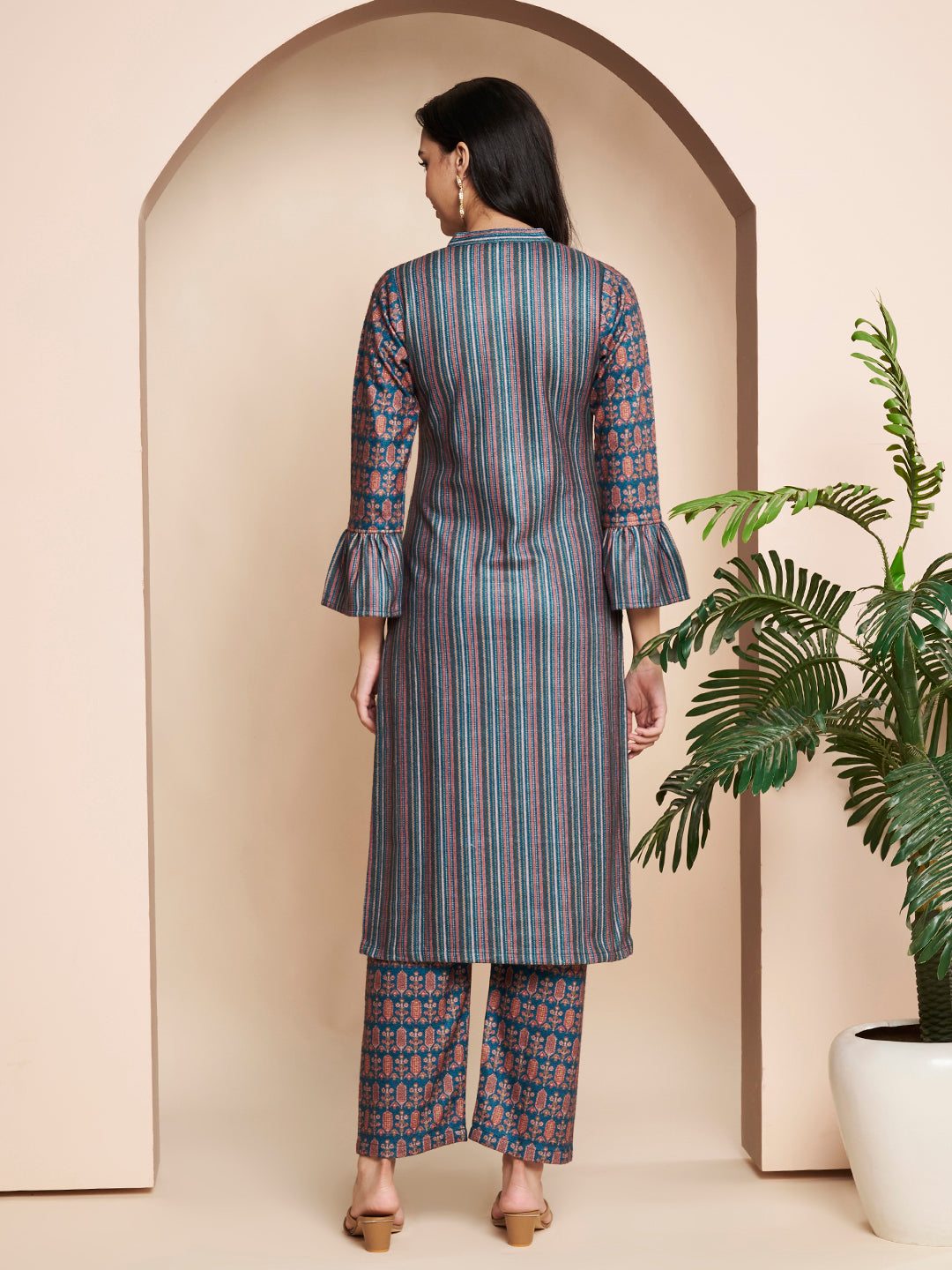 Winter Printed Kurta With Pant