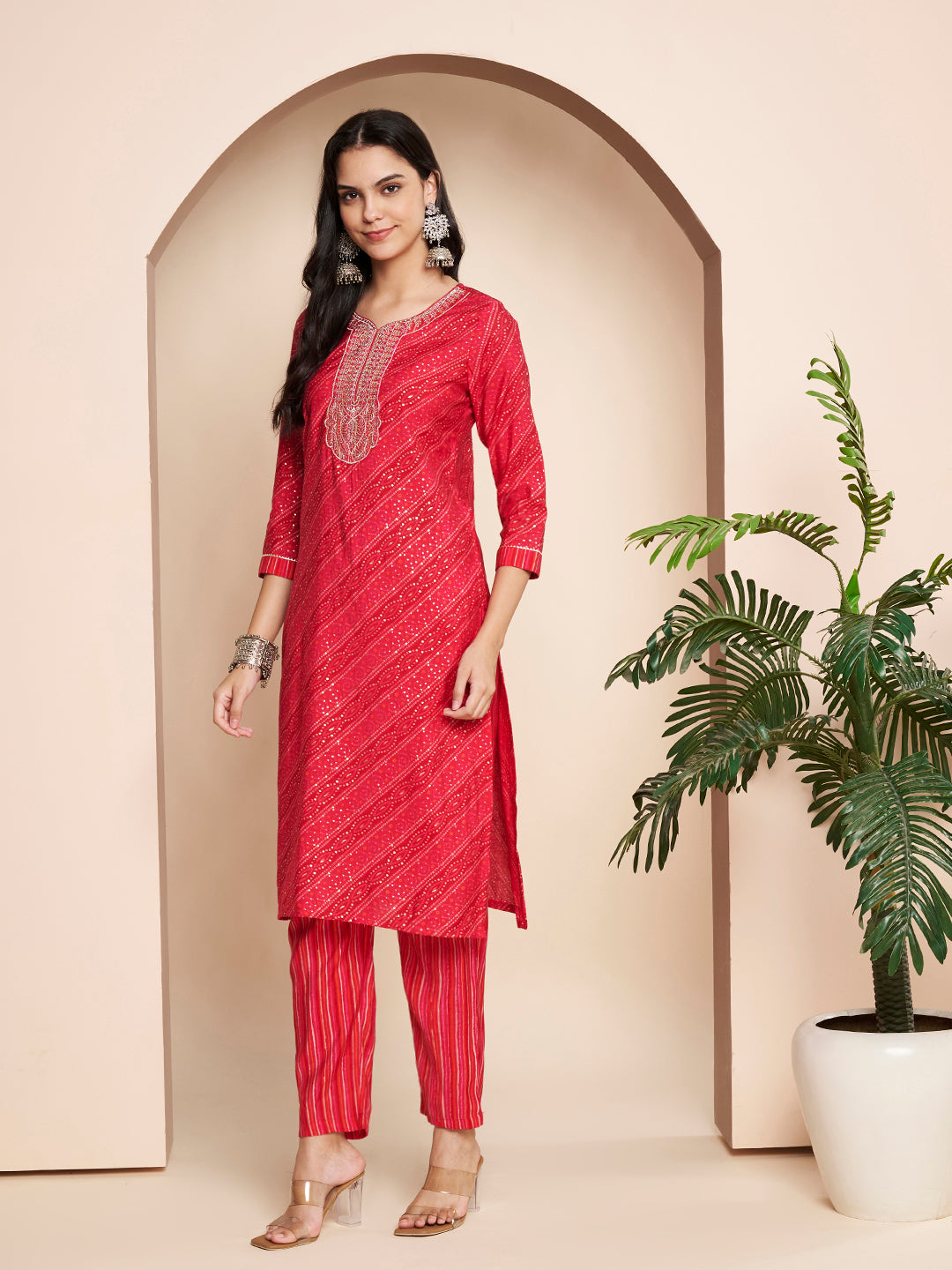 Elegant Embroidered Kurta Set with Pant
