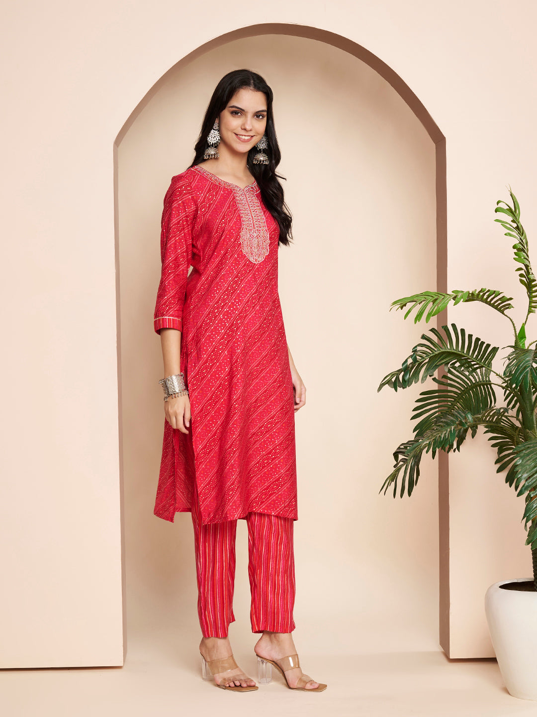 Elegant Embroidered Kurta Set with Pant