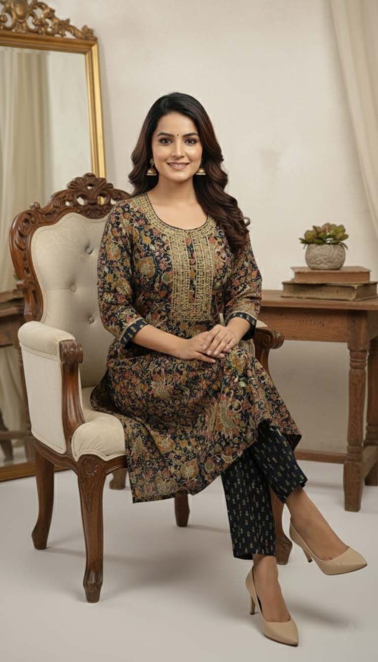 Elegant Printed Kurta Set – Timeless Style & Everyday Comfort