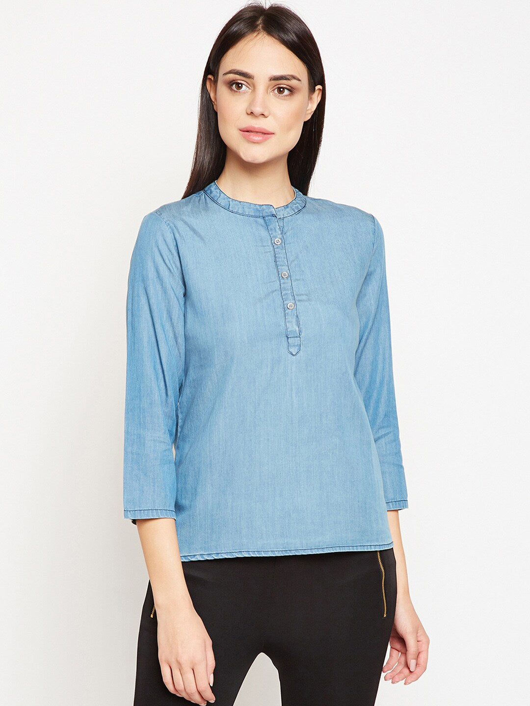 BeIndi Women Blue Top