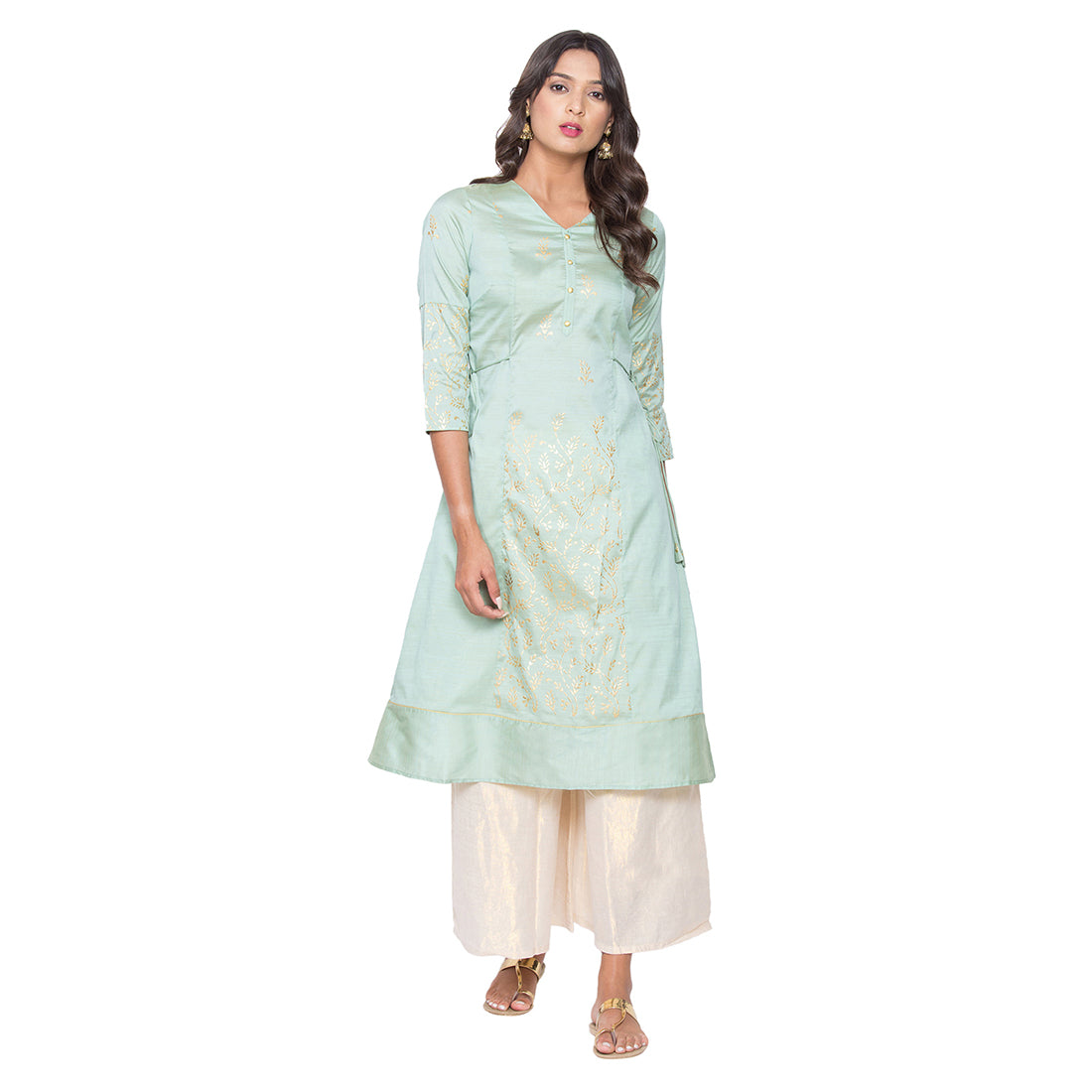 Be Indi Women Ethnic Motifs Printed Cotton Kurta