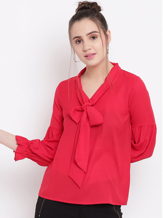 BeIndi Women Red Solid Top