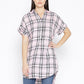 BeIndi  Women Mustard & Black Checked Longline Shirt Style Top