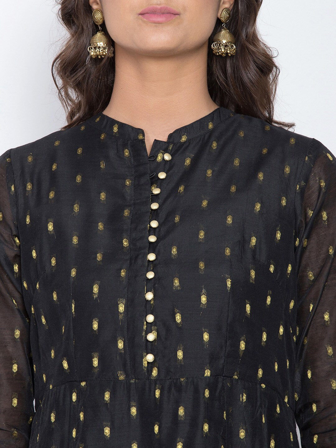 BeIndi Banarsi Flared Anarkali