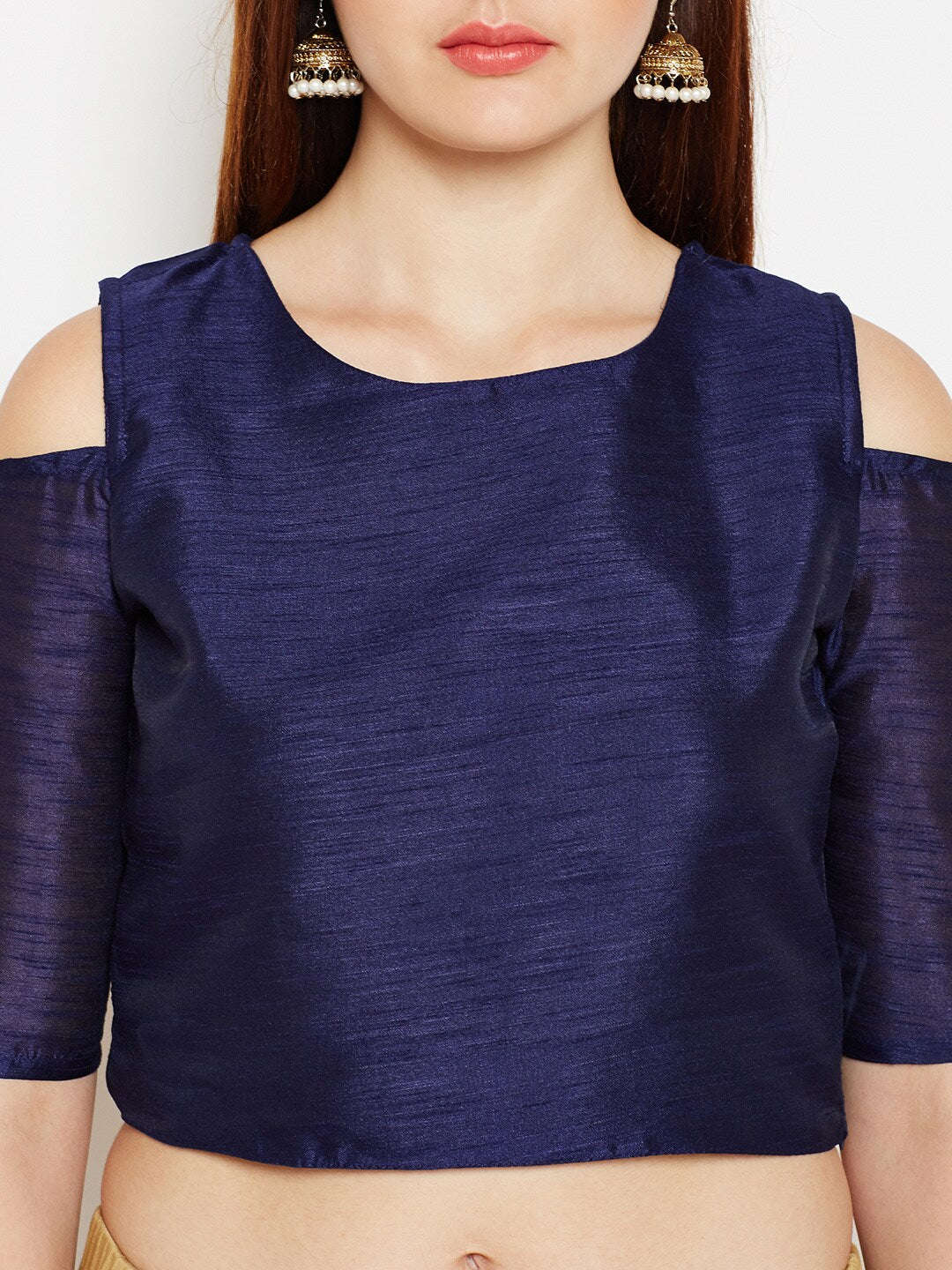 Be Indi Women Navy Blue Solid Top