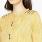 Be Indi Women Yellow Woven Design Straight Kurta