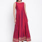 Be Indi Fuchsia Ethnic Maxi Dress