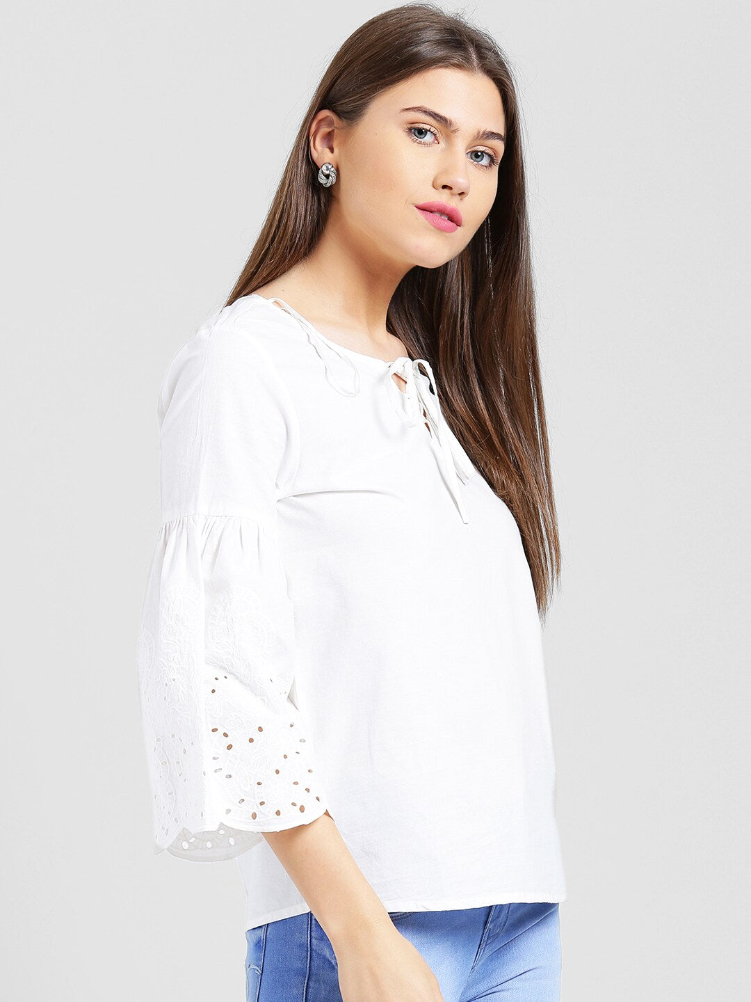 BeIndi Women Black Floral Top
