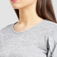 BeIndi Women Grey Flat Knit Top