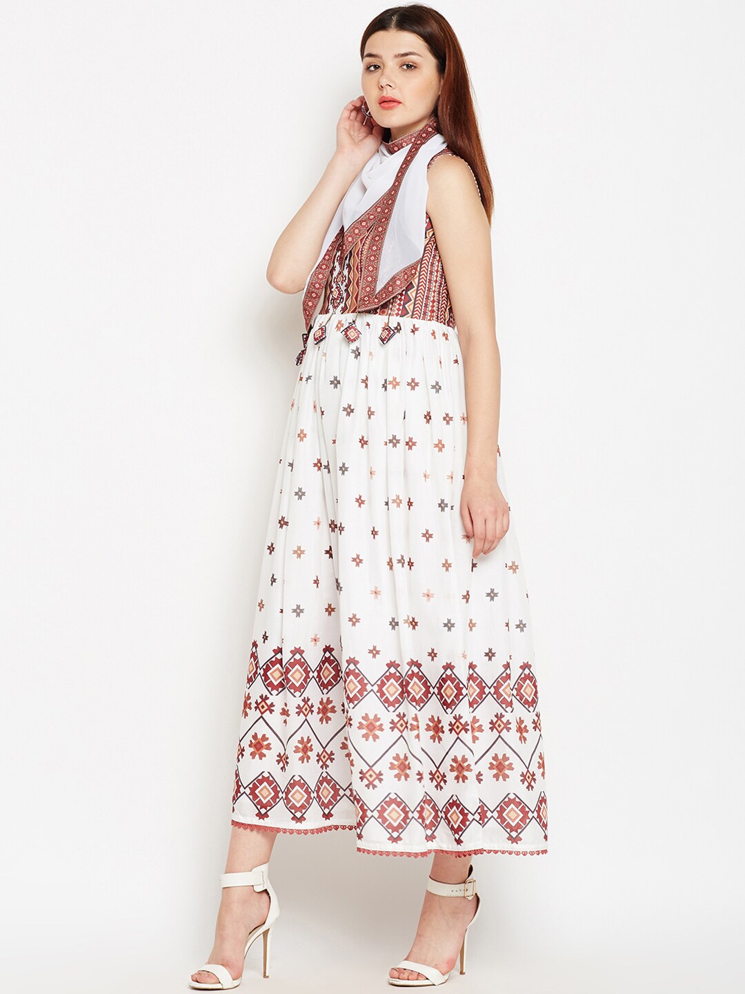 BeIndi Women White Kurti