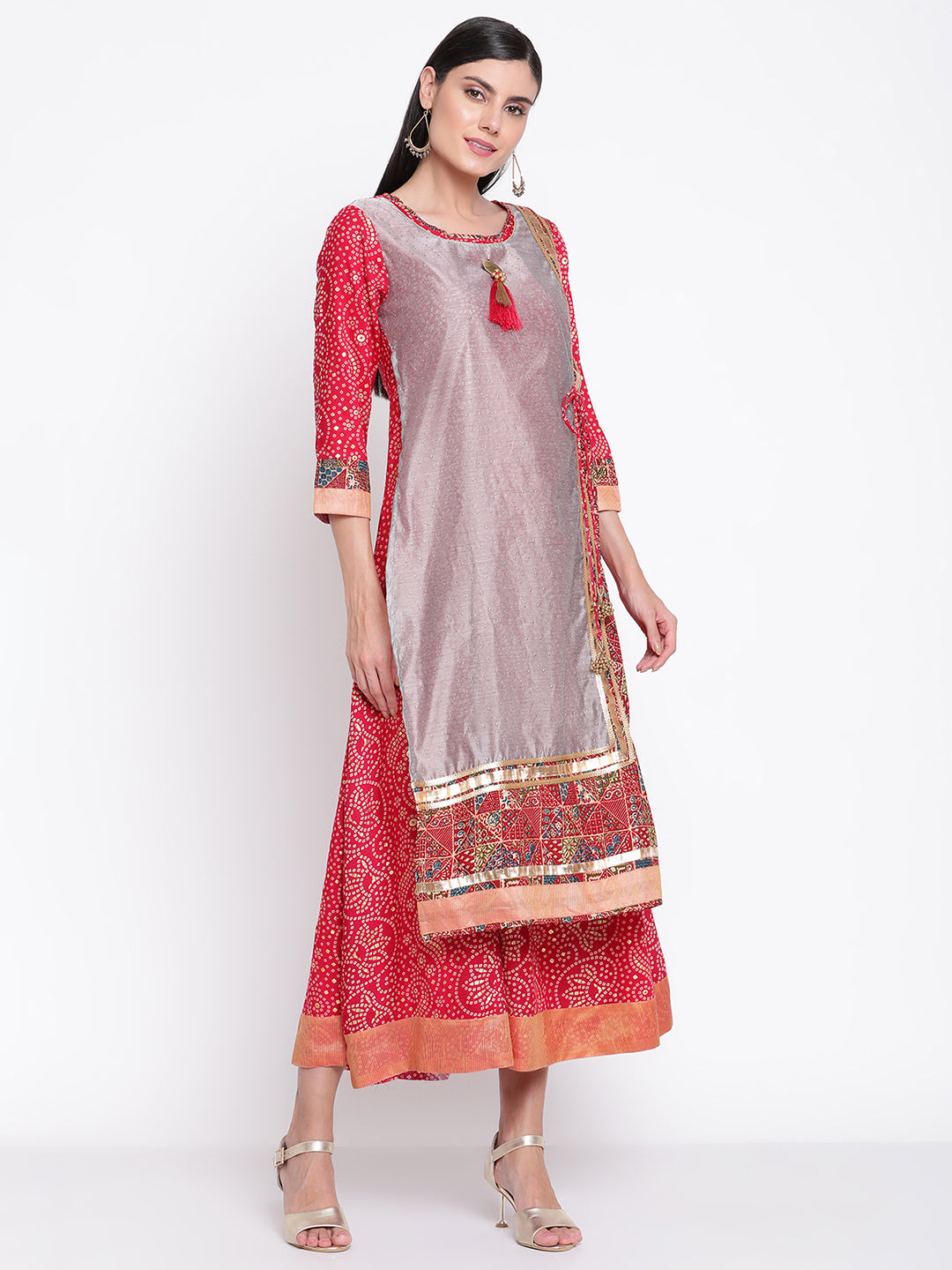 Be Indi Women Bandhani Print Dress