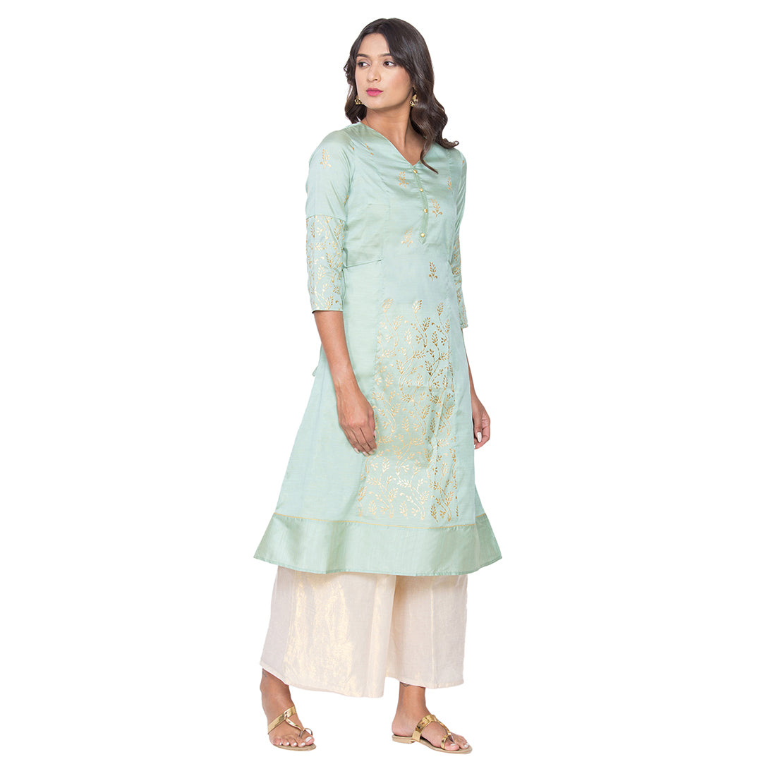 Be Indi Women Ethnic Motifs Printed Cotton Kurta