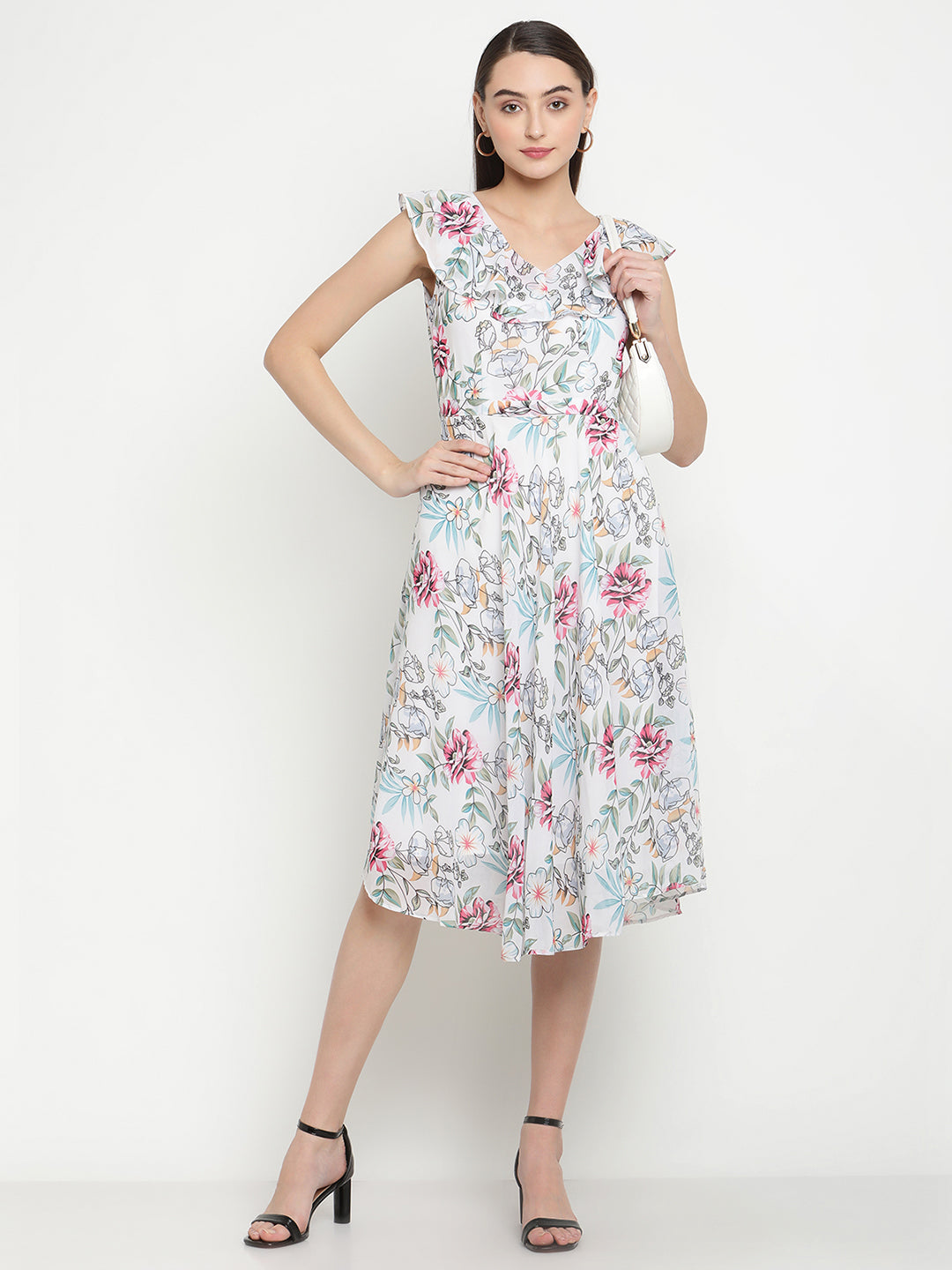BeIndi Women Floral Print Dress