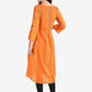 Be Indi Women Orange Thread Work Kurta