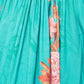 Be Indi Women Blue & Peach-Coloured Printed Flared Skirt