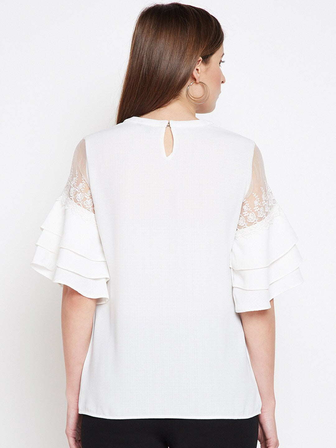 BeIndi Women Off-White Top