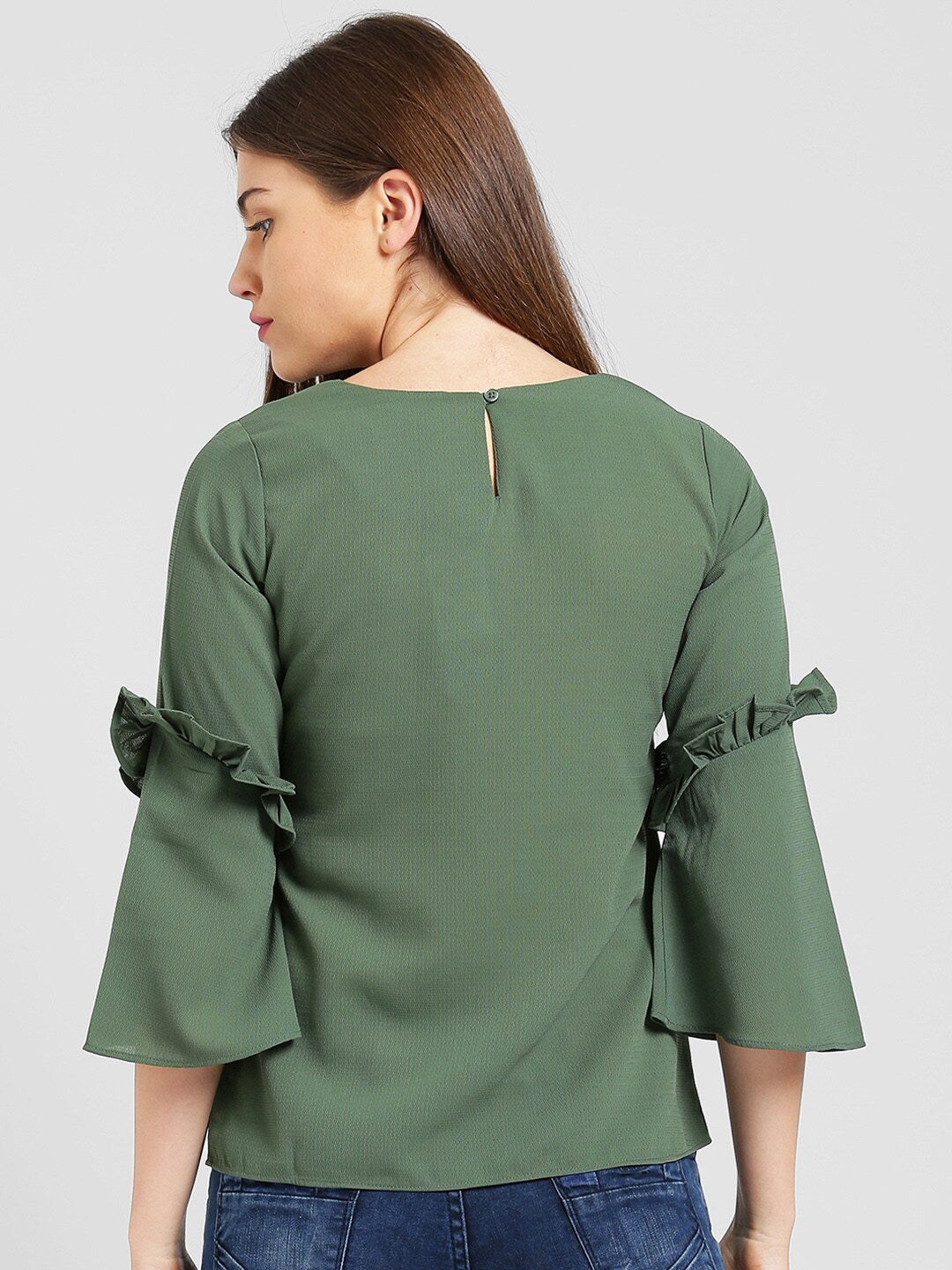 BeIndi Women Olive Green Top