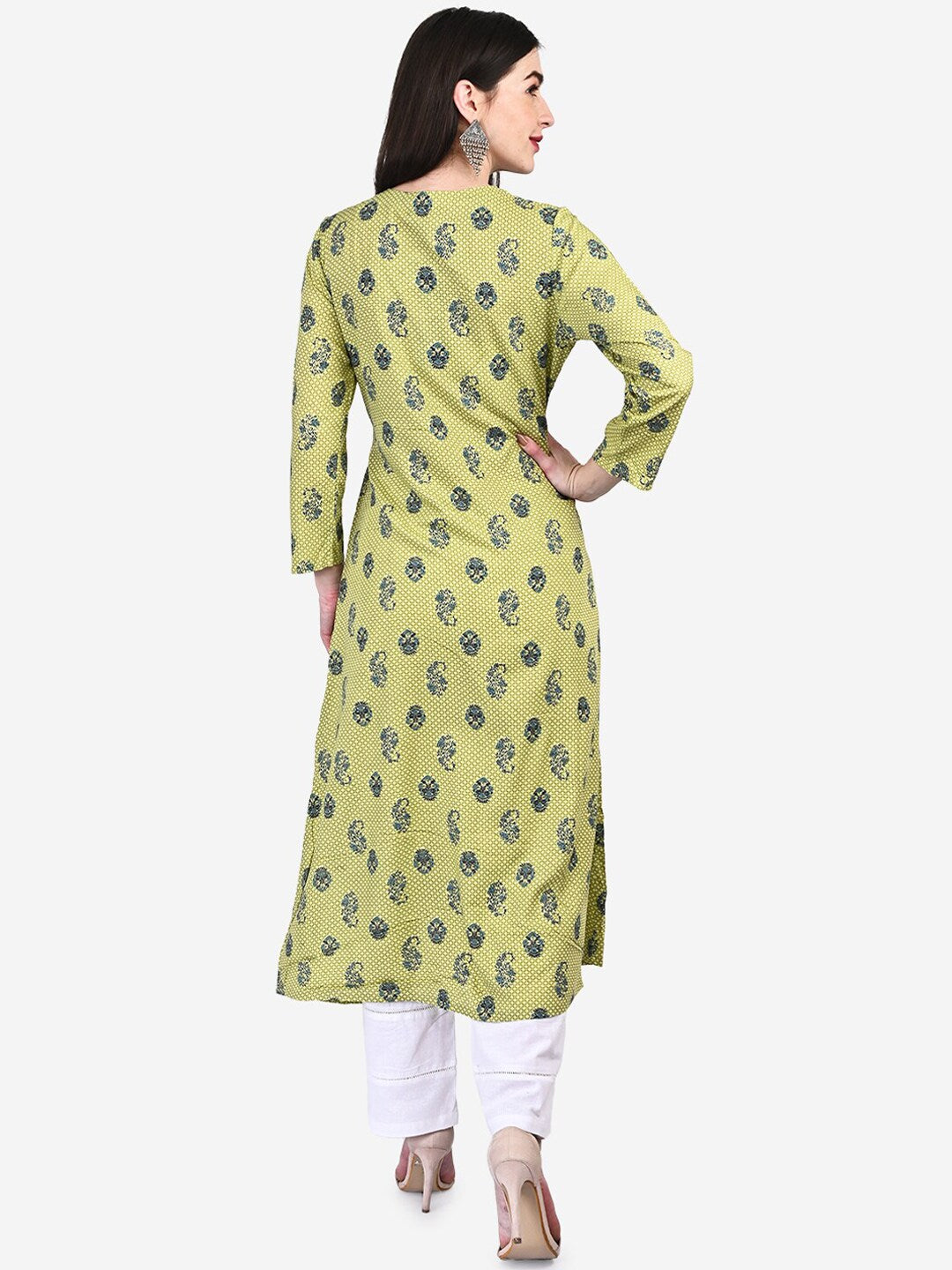 Be Indi Floral Embroidered Kurta