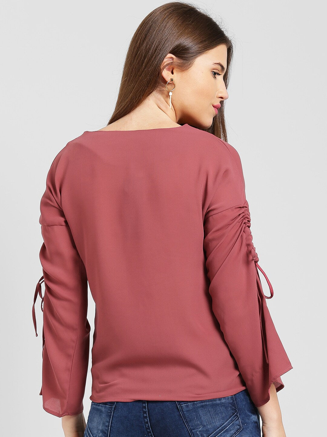 BeIndi Women Maroon Solid Top