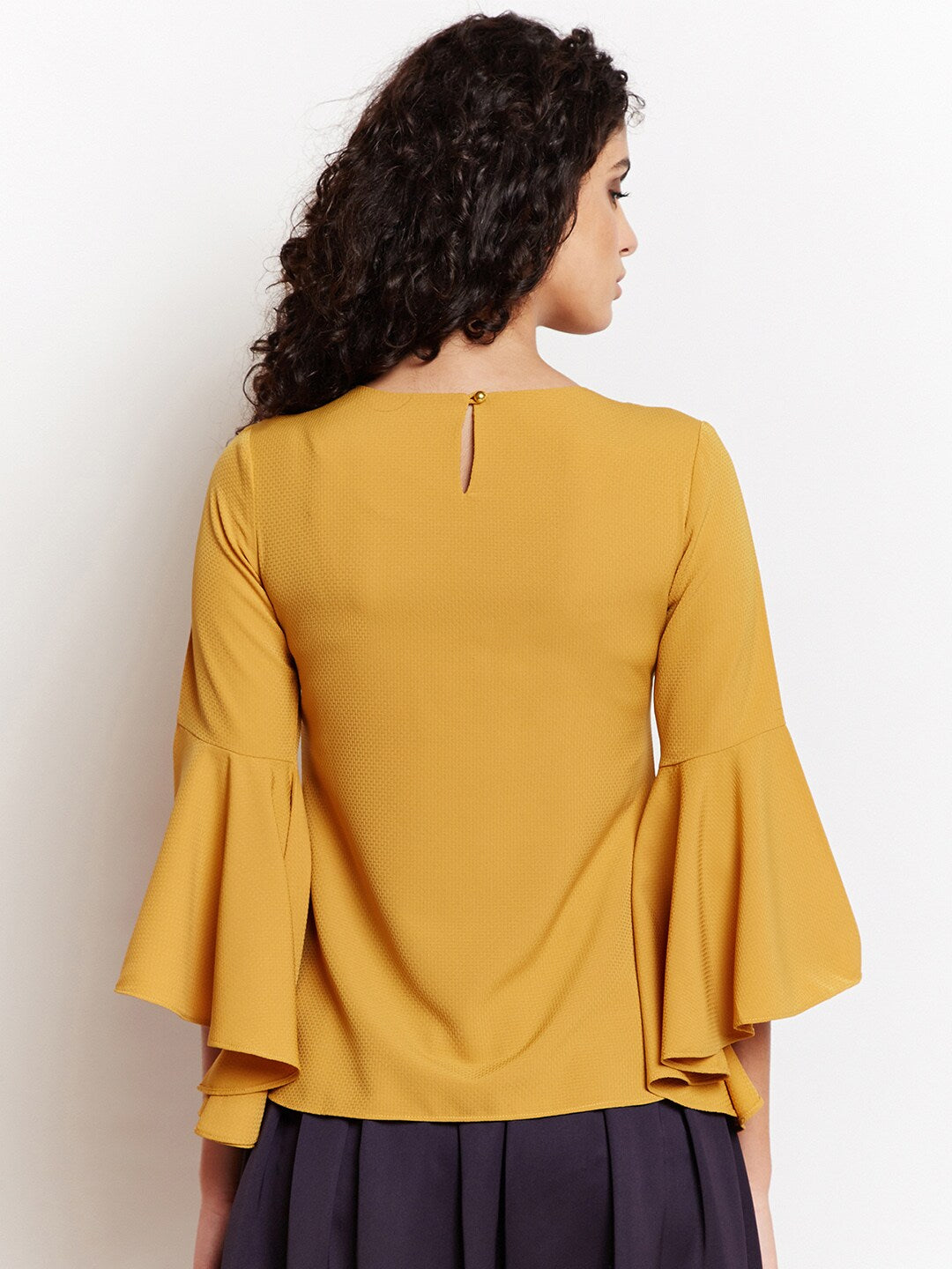 BeIndi Women Mustard Solid Top