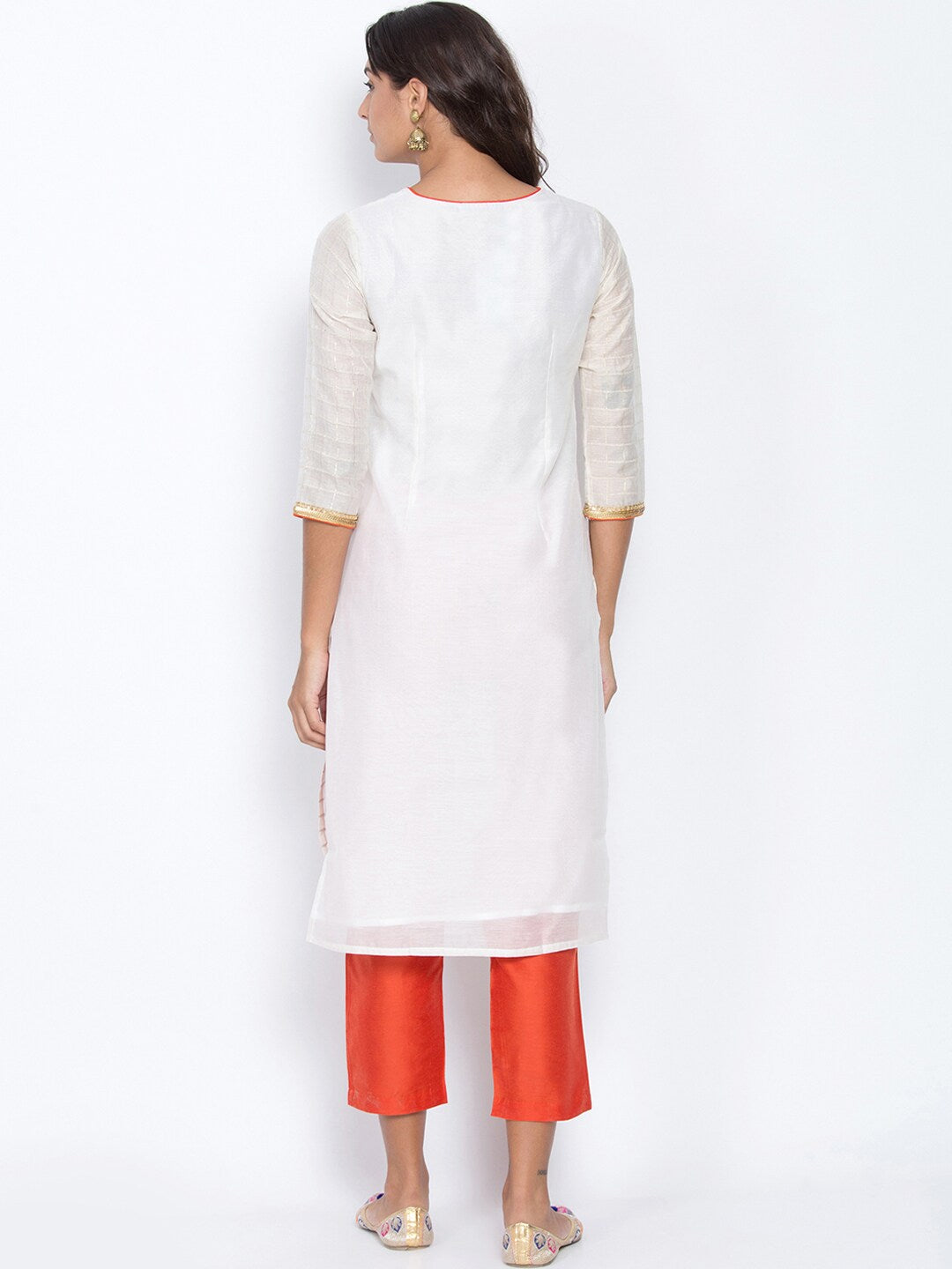 BeIndi Straight Kurta With Straight Plazzo