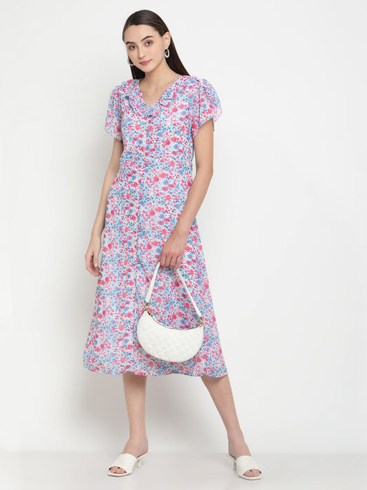 BeIndi Women Floral Print Dress