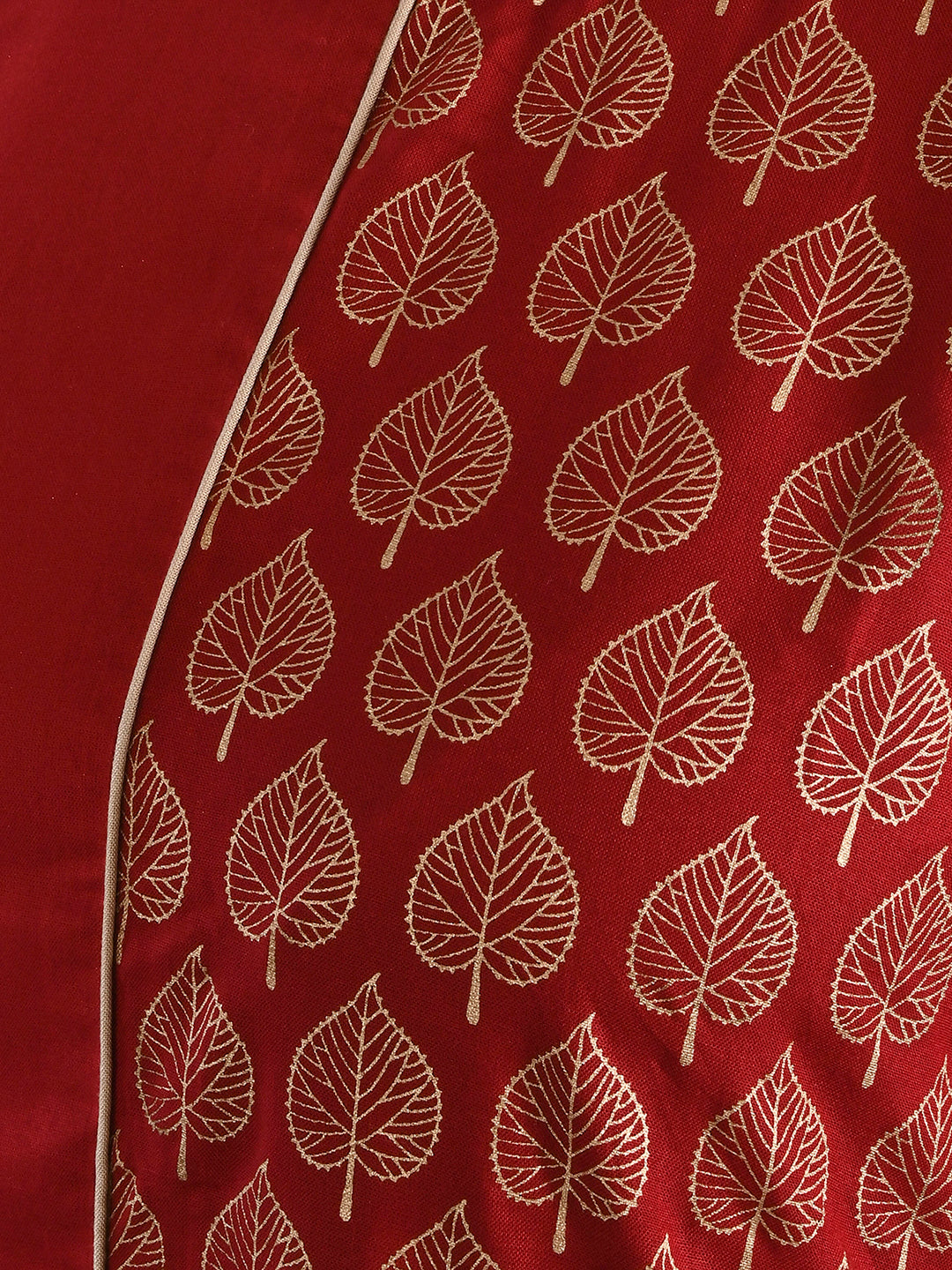 Be Indi Women Red Ethnic Motifs Embroidered Regular Thread Work Kurta with Palazzos
