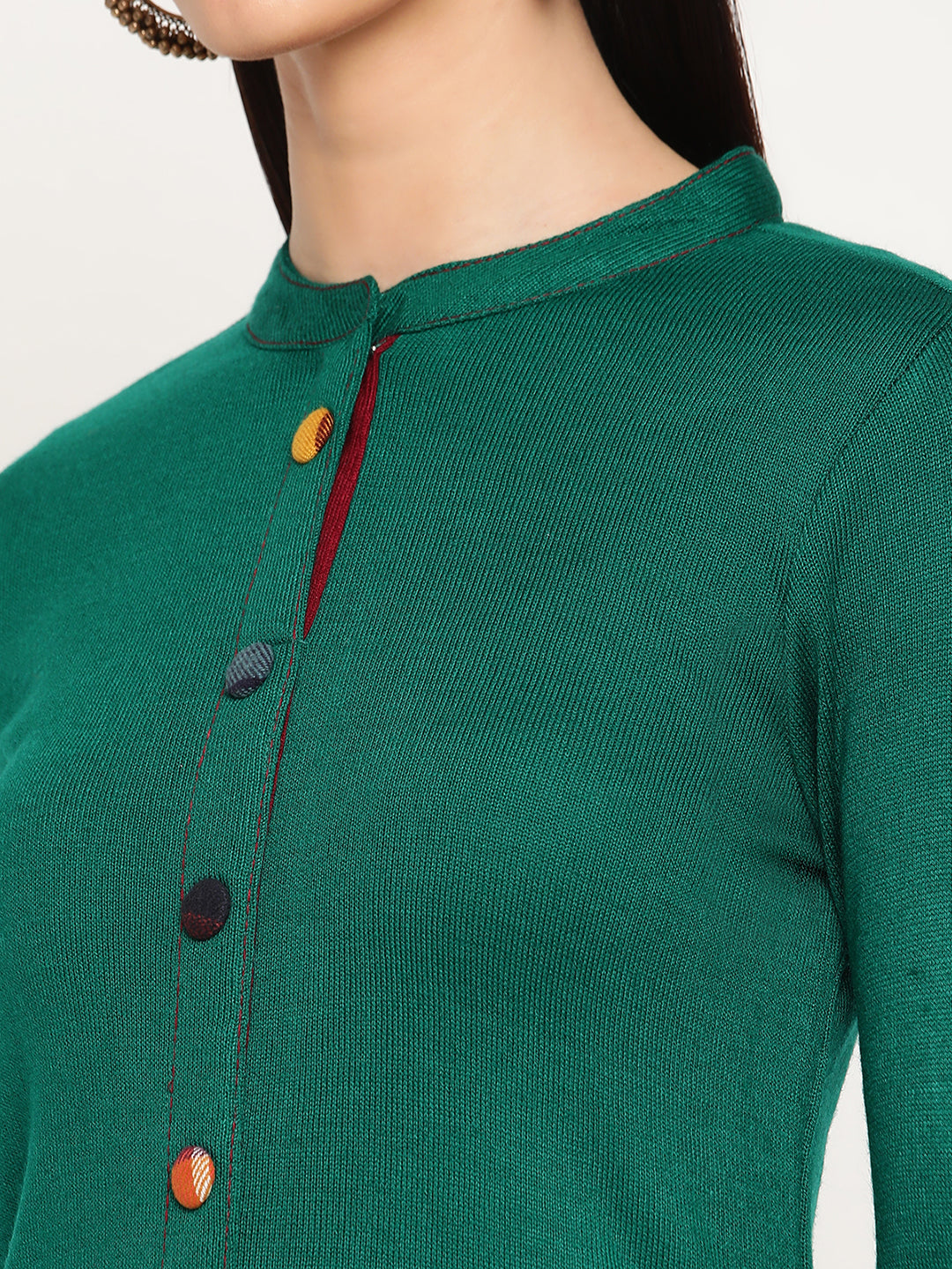 Be Indi Women Winter Daffodil Green A-Line Kurta With Trouser.