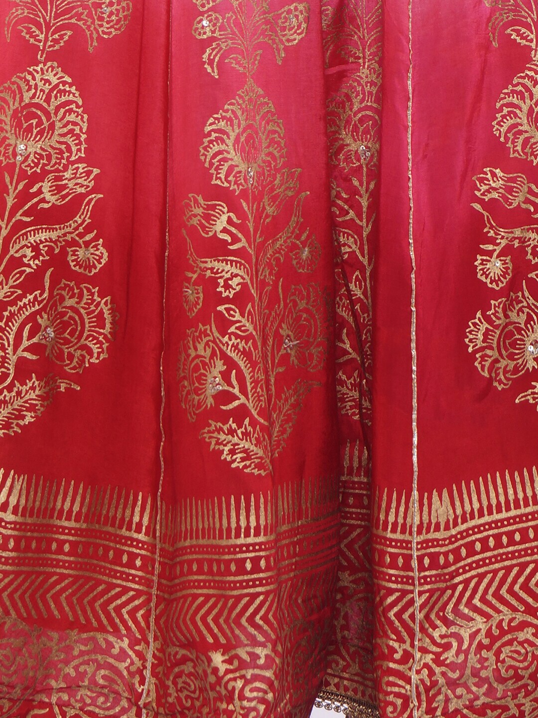 Be Indi Maroon Ready to Wear Lehenga with Blouse
