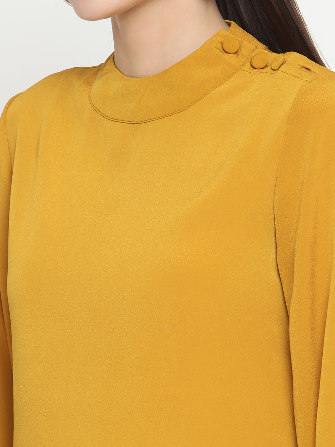 BeIndi Women Mustard Solid Top