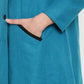 Be Indi Women Turquoise Reversible  A-line Winter Overcoat