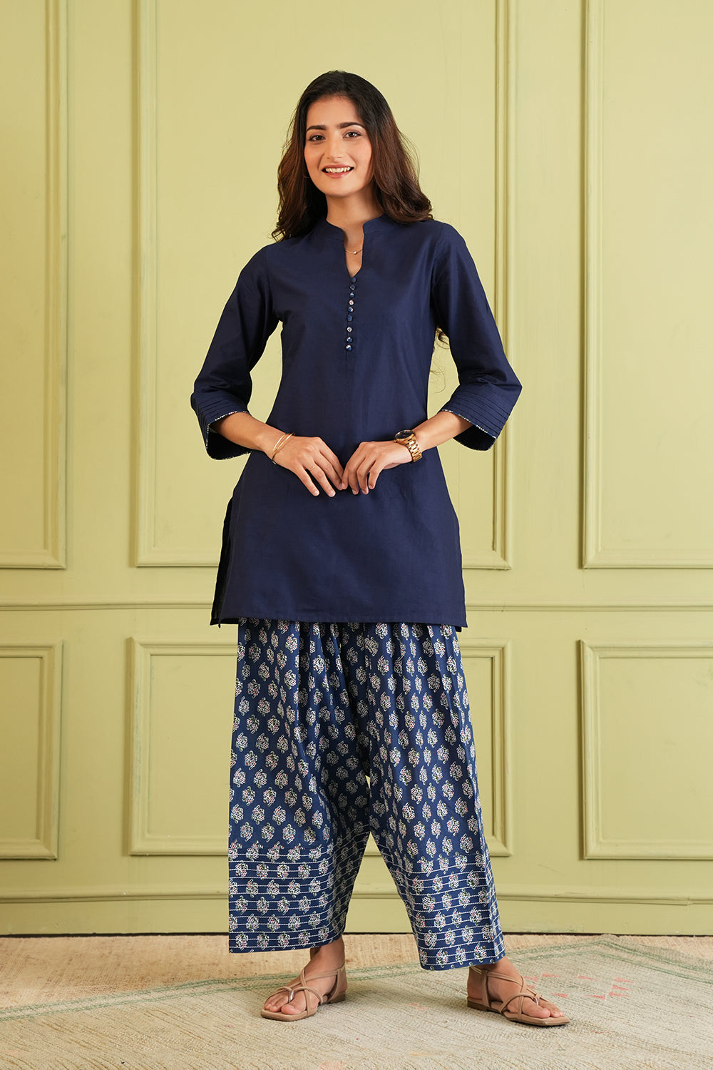 Midnight Bloom Farshi Suit Set
