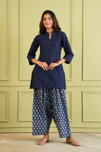 Midnight Bloom Farshi Suit Set