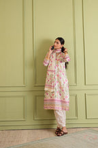 Blush Garden Kurta Set with Dupatta