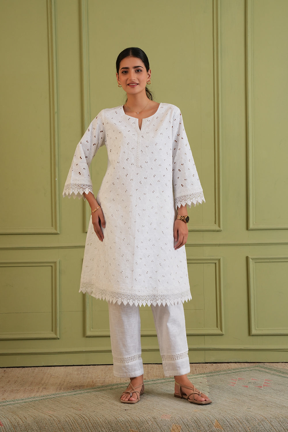 Pearl Whisper Cotton Kurta Set