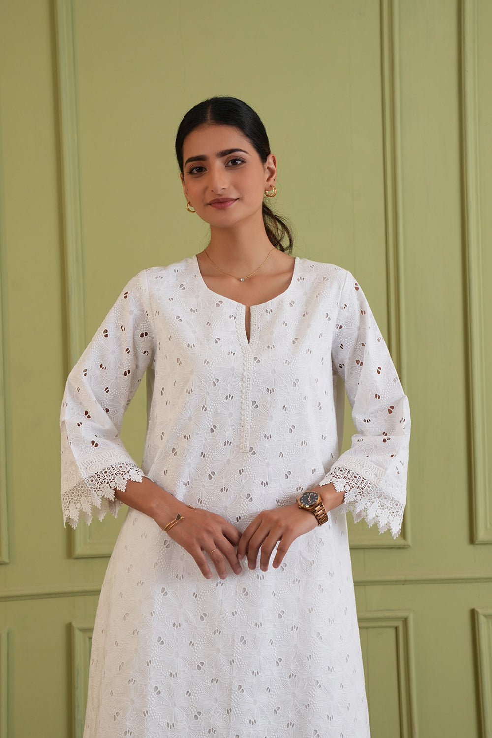 Pearl Whisper Cotton Kurta Set