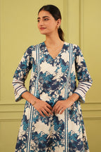 Azure Bloom Kurta Set