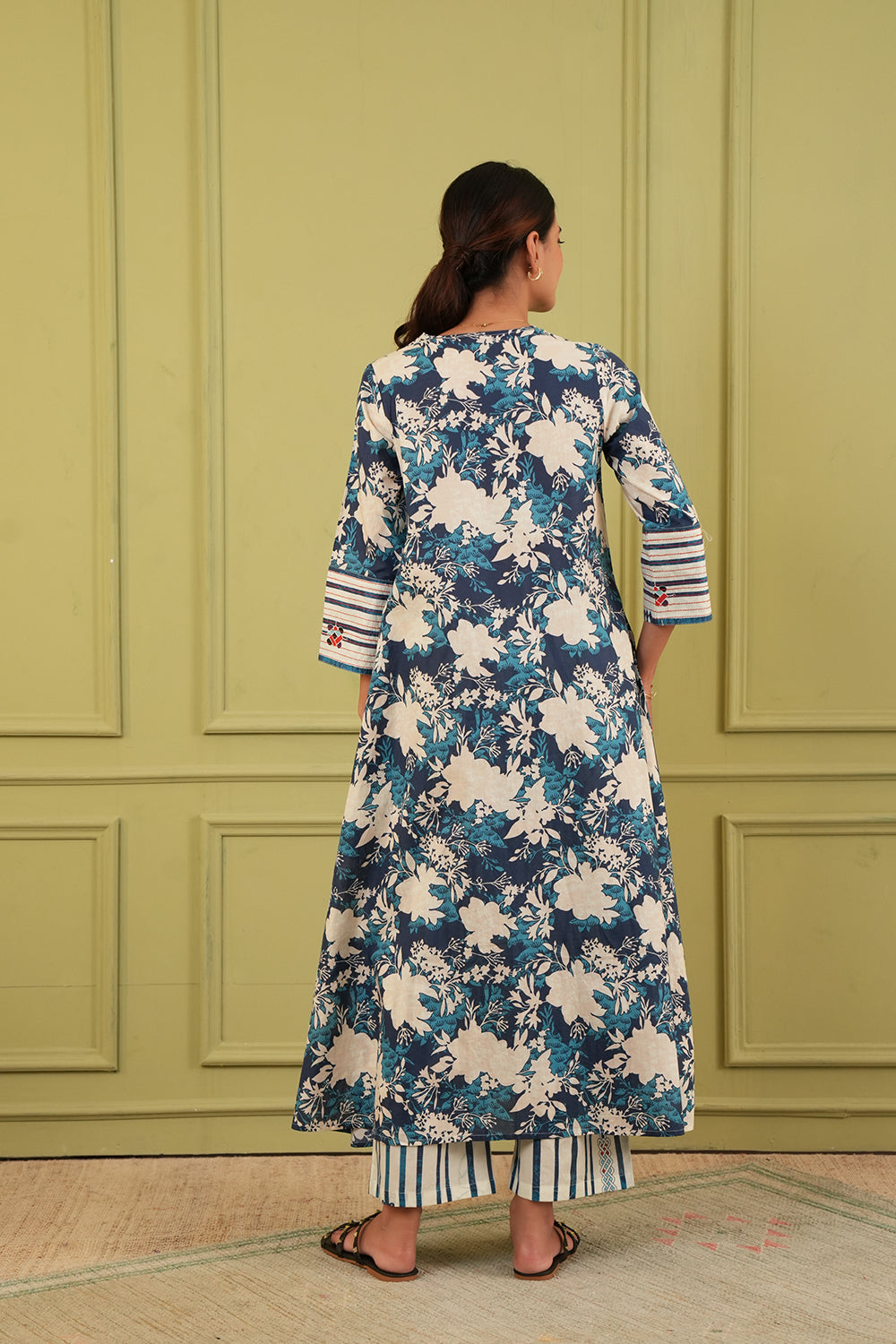 Azure Bloom Kurta Set