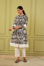 Midnight Canvas Kurta Set
