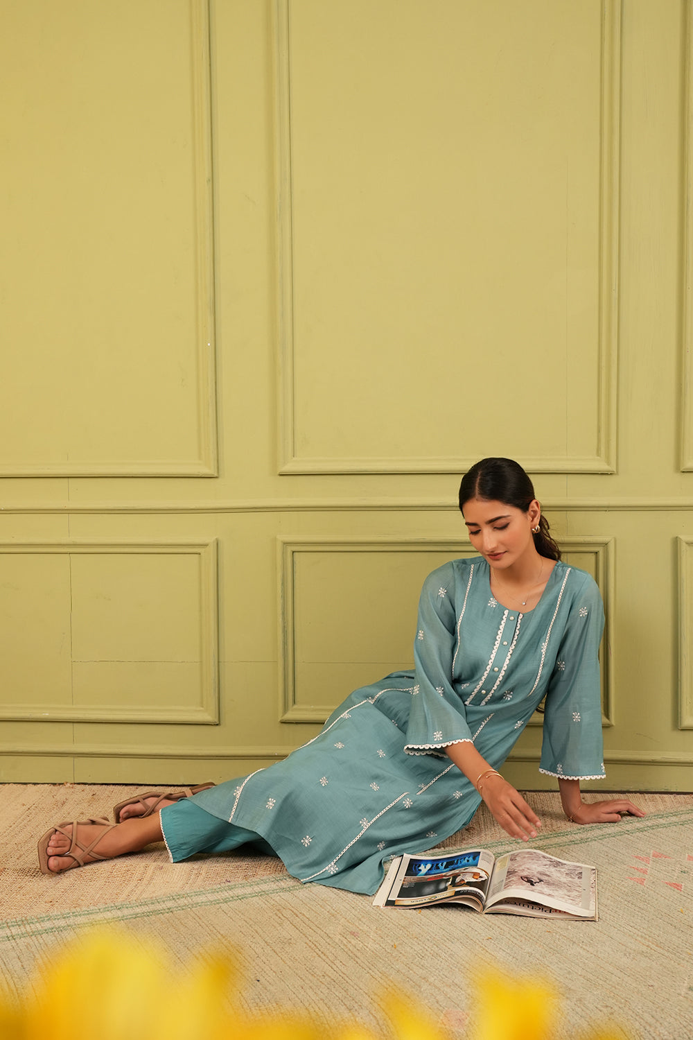 Seafoam Edit Kurta Set