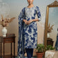 Elegant Indigo & Ivory Printed Kurta Set