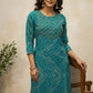 Turquoise Blue Rayon Kurta