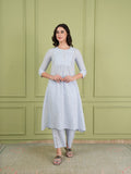 Sky Blue Cotton Co-ord Set